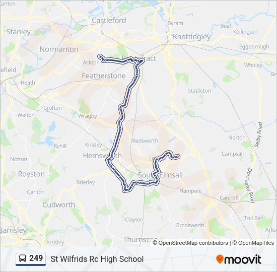 249 Bus Line Map