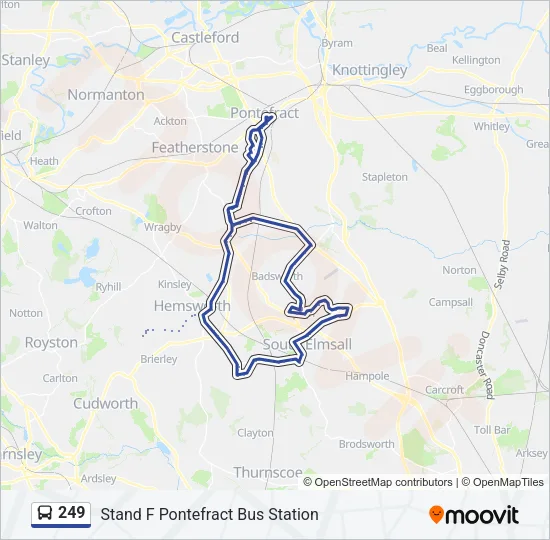 249 Bus Line Map