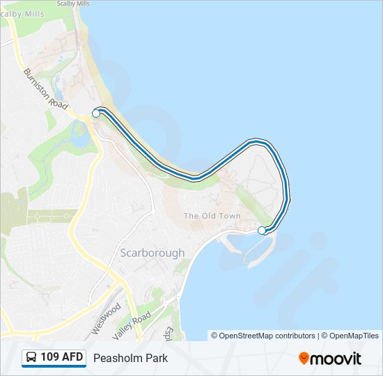 109 AFD Bus Line Map