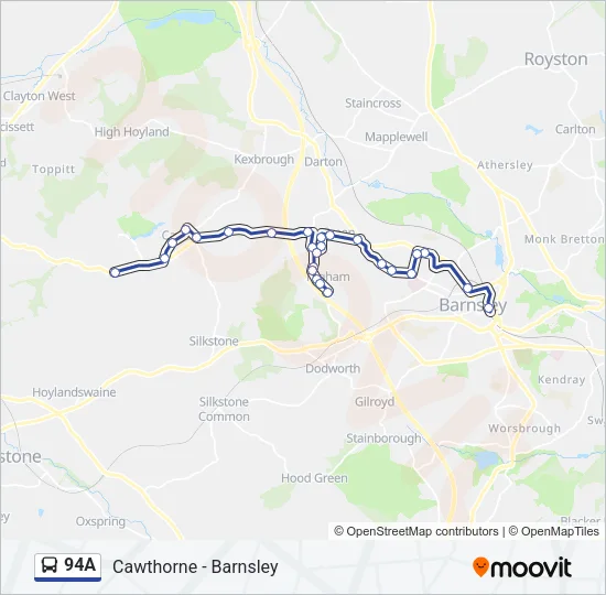94A Bus Line Map