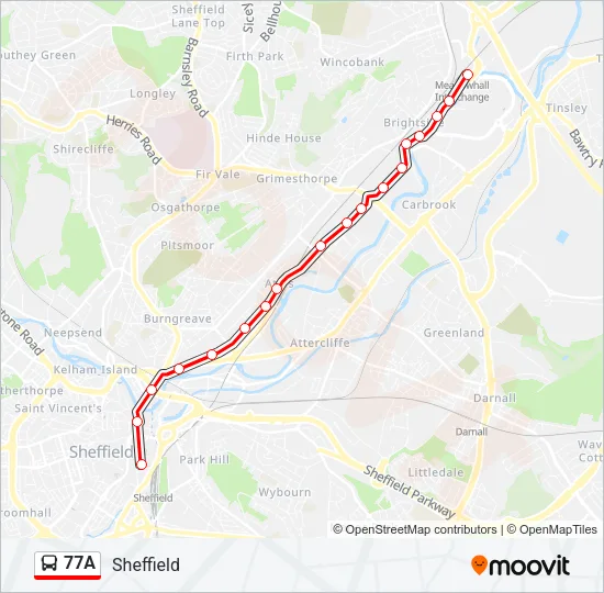 77A  Line Map