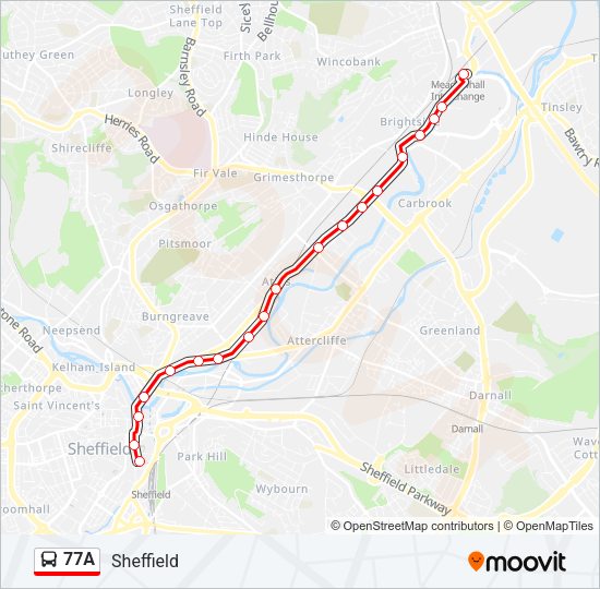 77A  Line Map