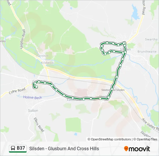 B37 Route: Schedules, Stops & Maps - South Craven Sch (Updated)