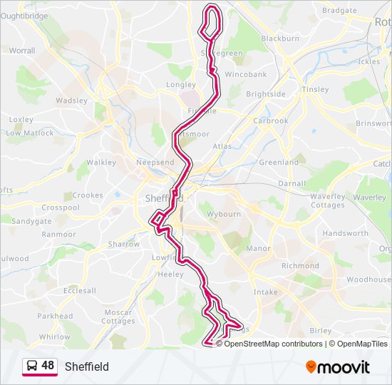 48 bus Line Map