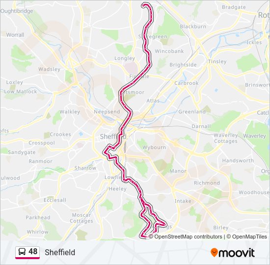 48 Bus Line Map