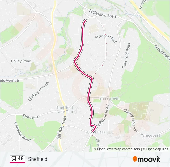 48 Bus Line Map