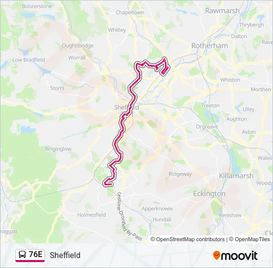 76E Bus Line Map