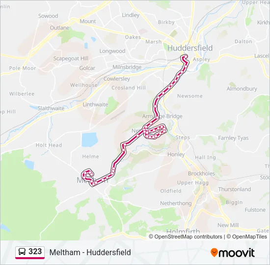 323 Bus Line Map