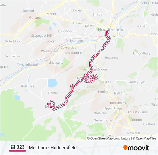 323 Bus Line Map