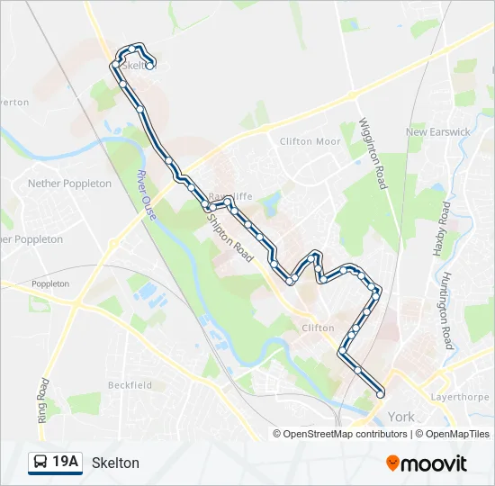 19A Bus Line Map