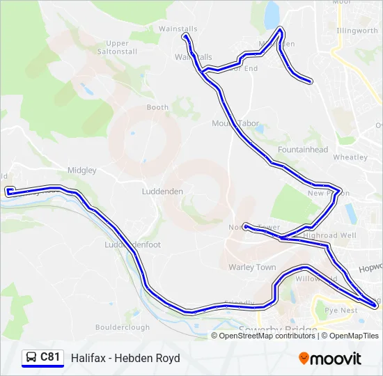C81 Bus Line Map