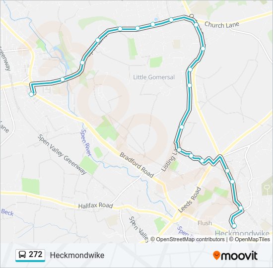 272 bus Line Map