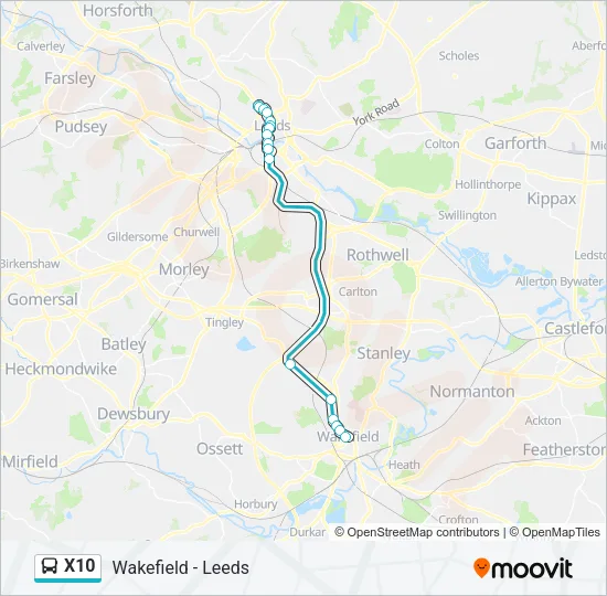 X10 Bus Line Map