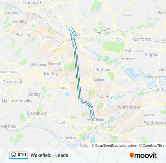 X10 Bus Line Map