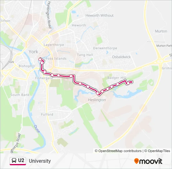 U2 Route Schedules Stops Maps University Updated 