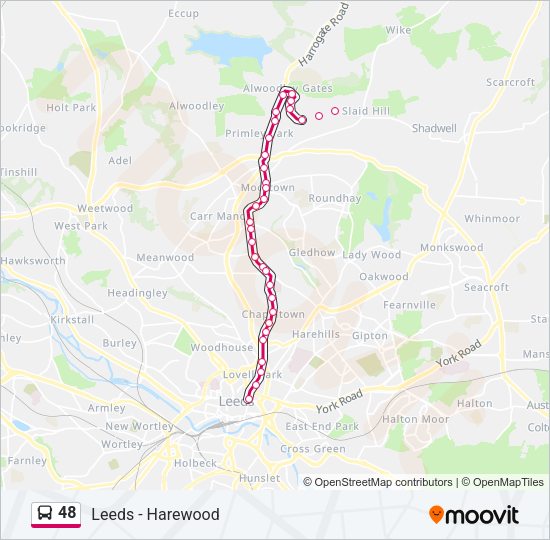 48 Bus Line Map