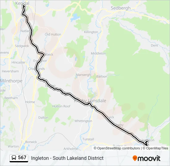 567 Bus Line Map