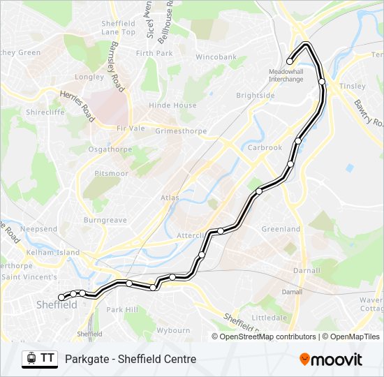 TT Light Rail Line Map