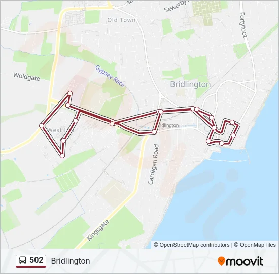 502 Bus Line Map