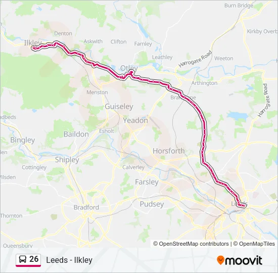 26 Bus Line Map