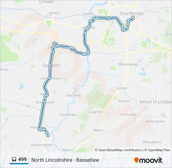 499 Bus Line Map