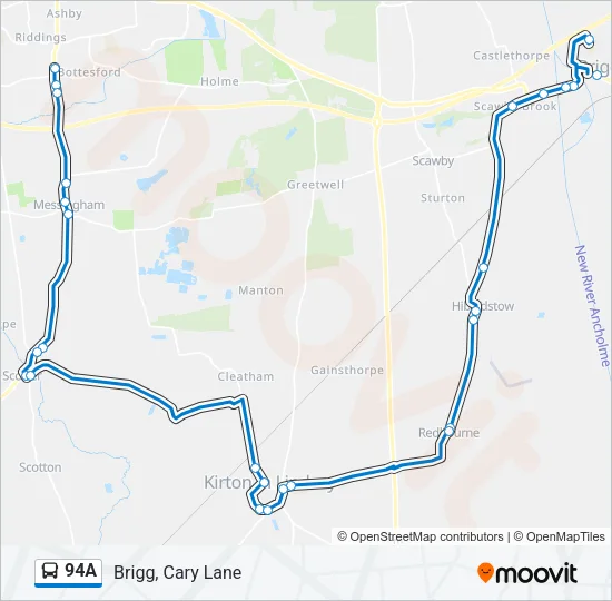 94A Bus Line Map