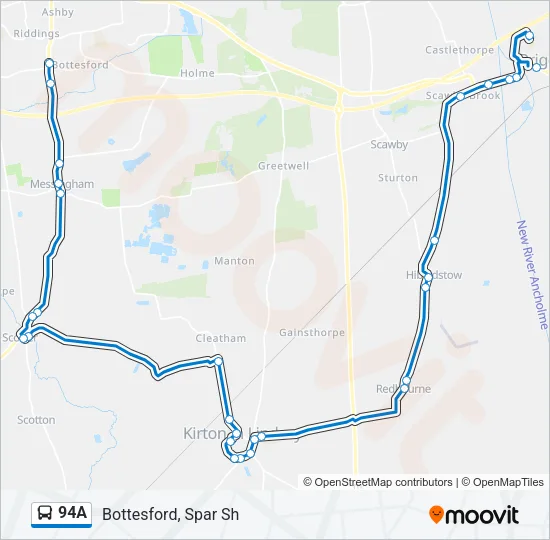 94A Bus Line Map