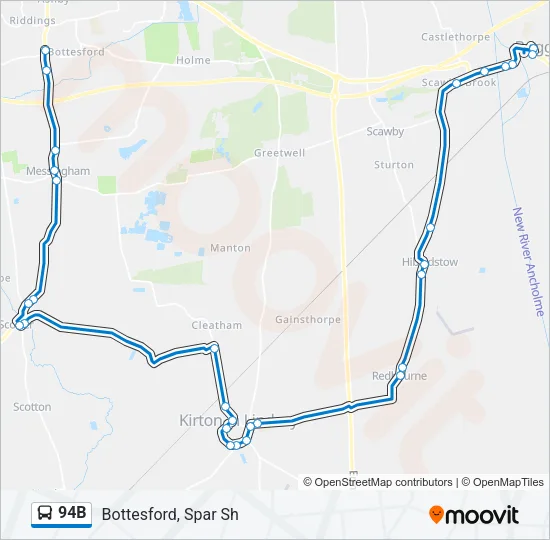 94B Bus Line Map