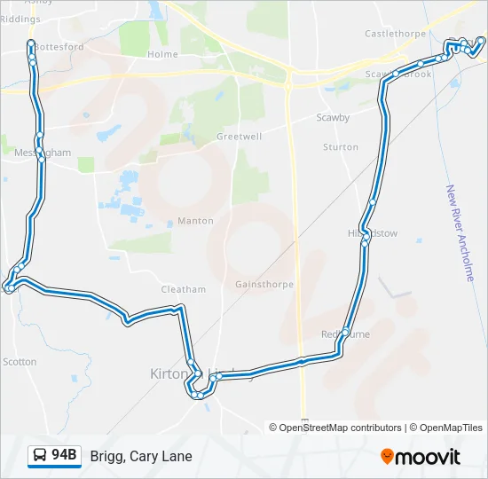 94B Bus Line Map