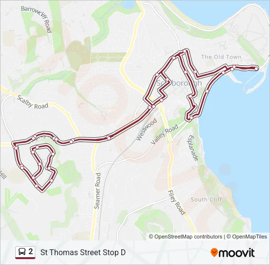 2 Bus Line Map