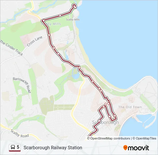 5 Bus Line Map