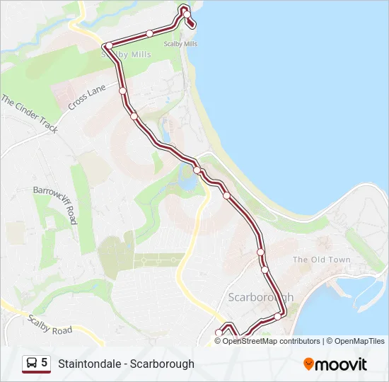 5 Bus Line Map