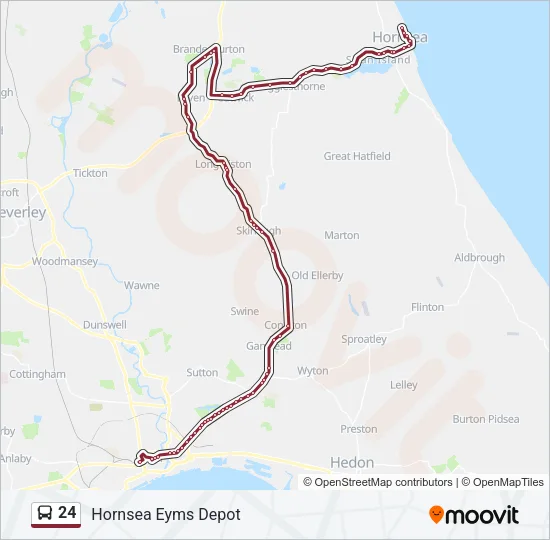 24 Bus Line Map
