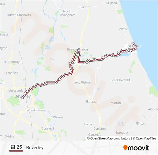 25 Route: Schedules, Stops & Maps - Beverley (Updated)