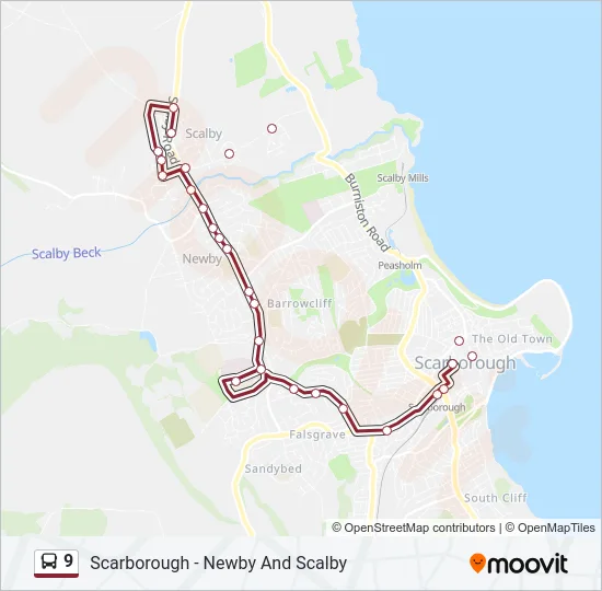 9 Bus Line Map
