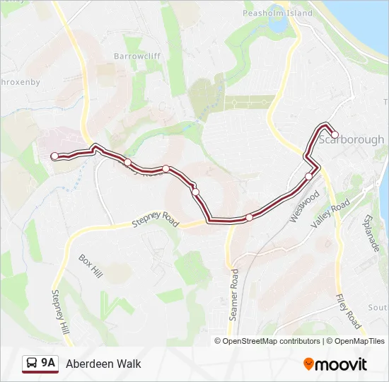 9A Route: Schedules, Stops & Maps - Aberdeen Walk (Updated)