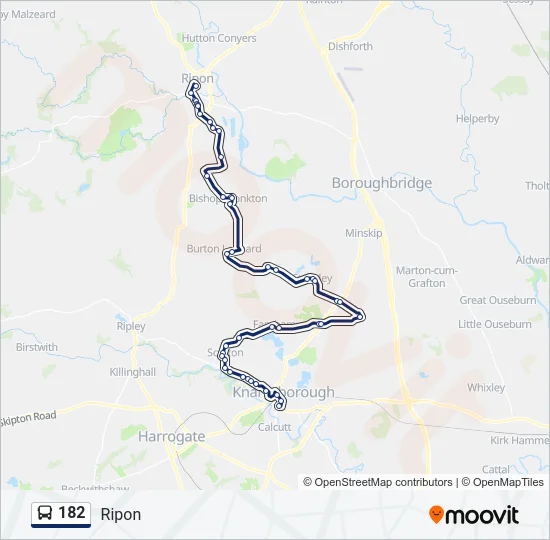 182 Bus Line Map