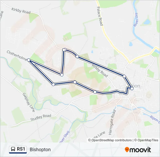 RS1 Bus Line Map
