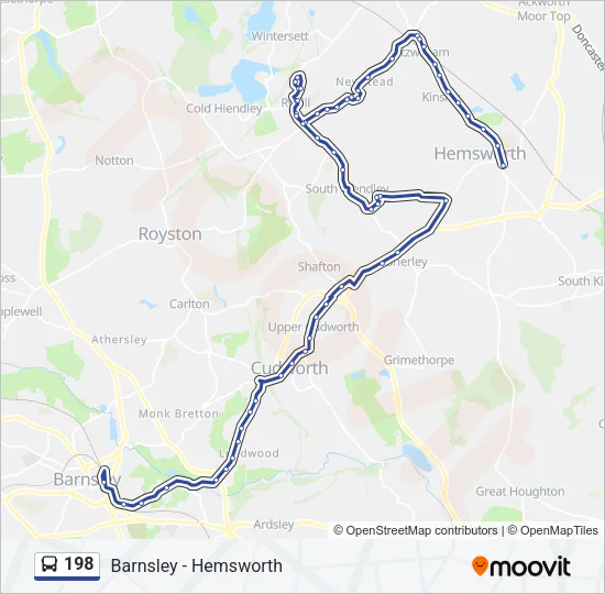 198 Bus Line Map