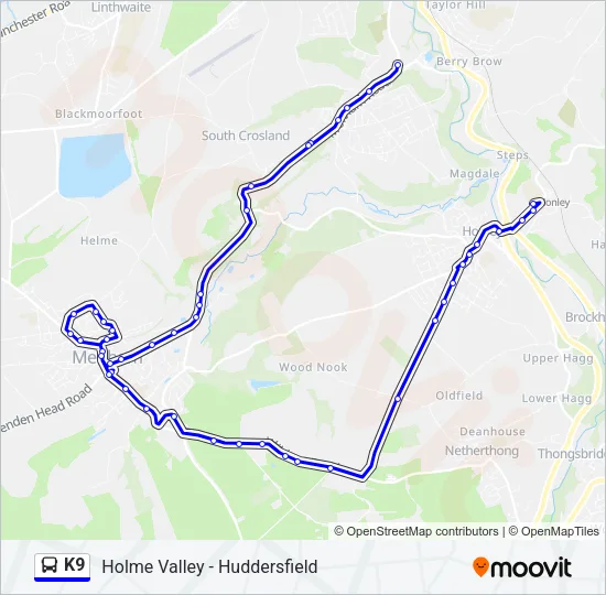 K9 Bus Line Map
