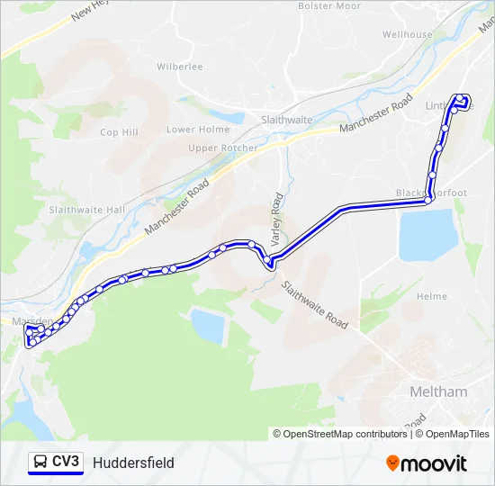 CV3 Bus Line Map