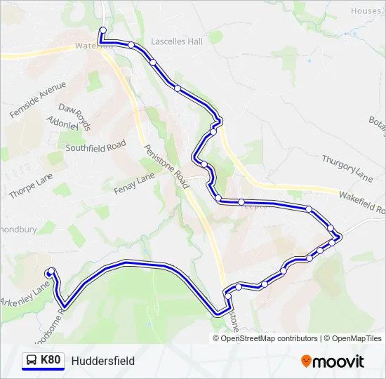 K80 Bus Line Map