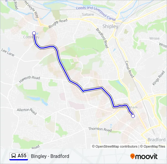 A55  Line Map