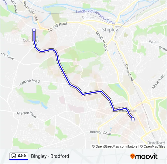 A55  Line Map