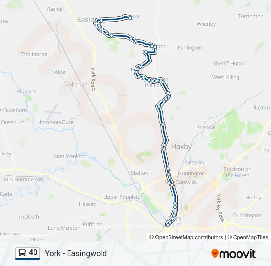 40 Bus Line Map