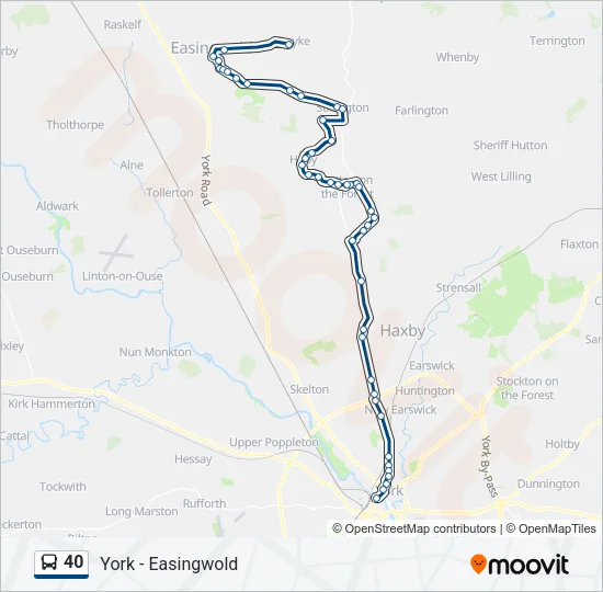 40 Bus Line Map