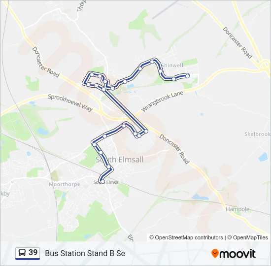 39 Bus Line Map