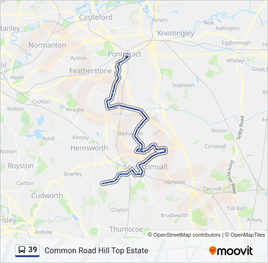 39 Bus Line Map