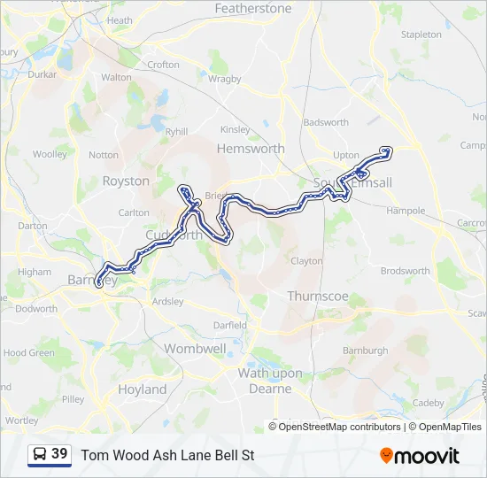 39 Bus Line Map