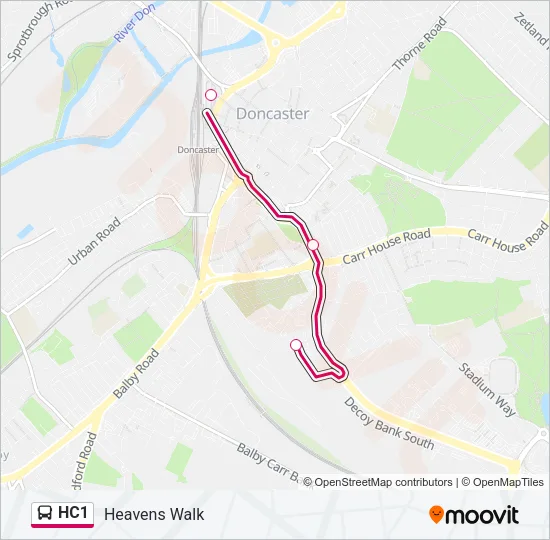 HC1 Bus Line Map